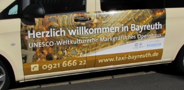Taxi Bayreuth sagt willkommen